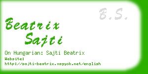 beatrix sajti business card